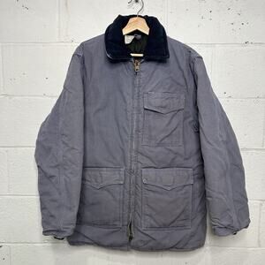 Vintage 80s Carhartt Heavy Quilted Western Coat “Steel Blue”